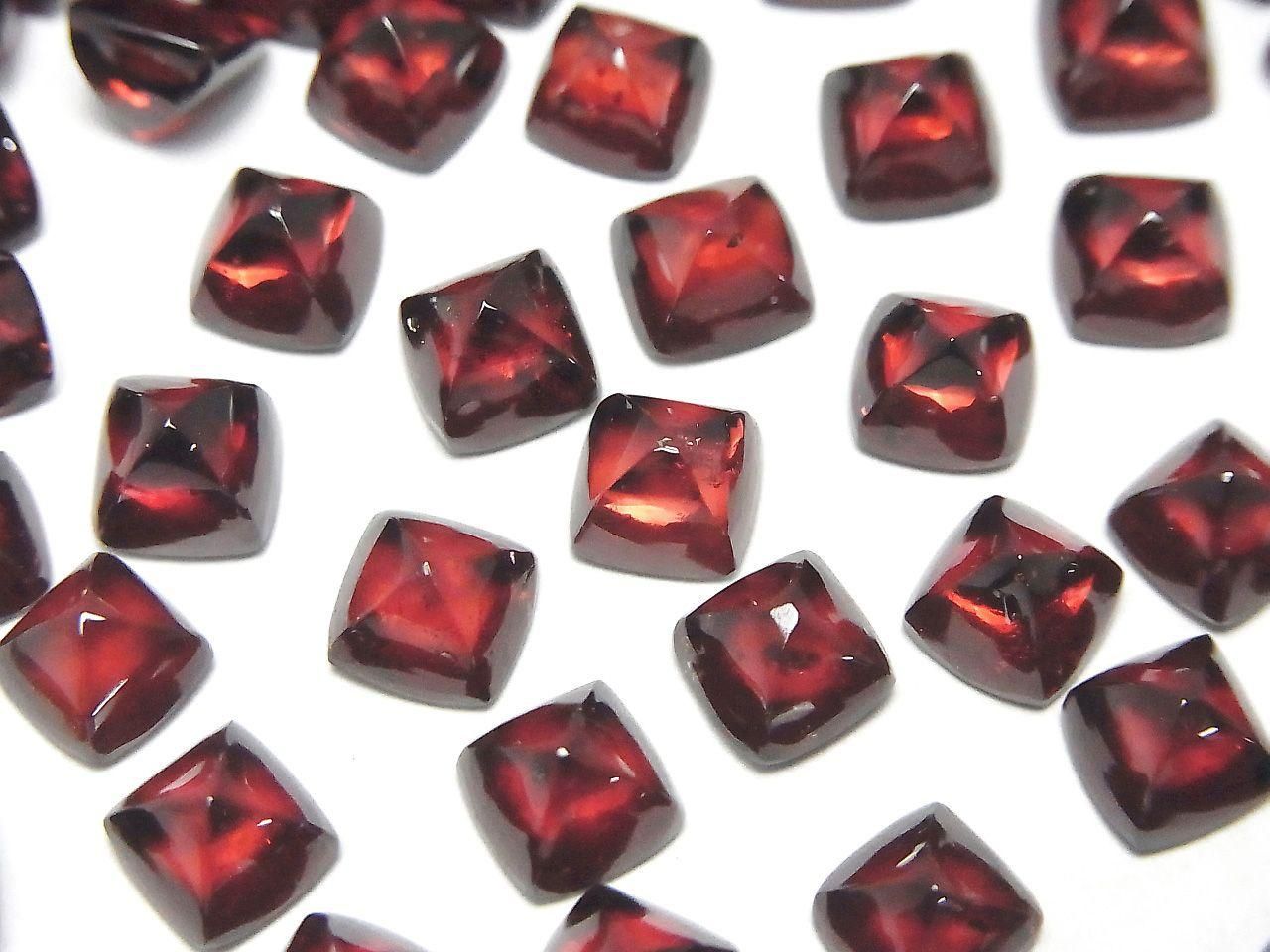 Grenat du Mozambique de haute qualité AAA, taille Sugarloaf 6x6mm, 2 pièces