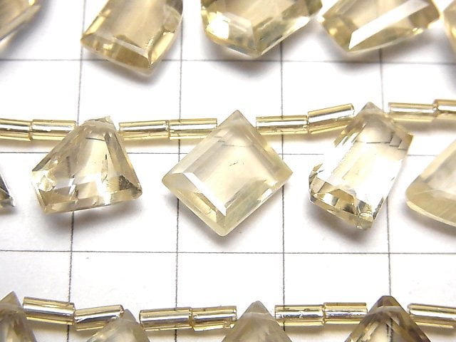 高品質方柱石 AAA - 特殊形狀切割 1串珠子 (13顆)