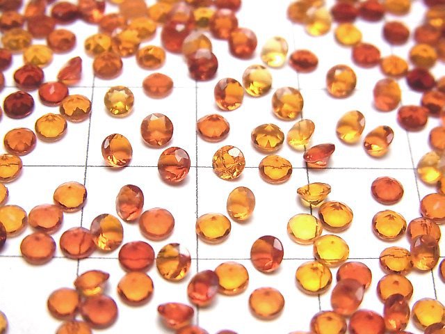 Hochwertiger mexikanischer Opal (Feueropal) AAA lose Stein rund facettiert 3x3mm 5 Stück