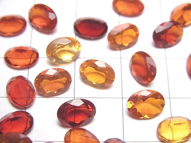 高品質墨西哥歐泊(火歐泊)AAA 級裸石 橢圓刻面 8x6mm 1顆