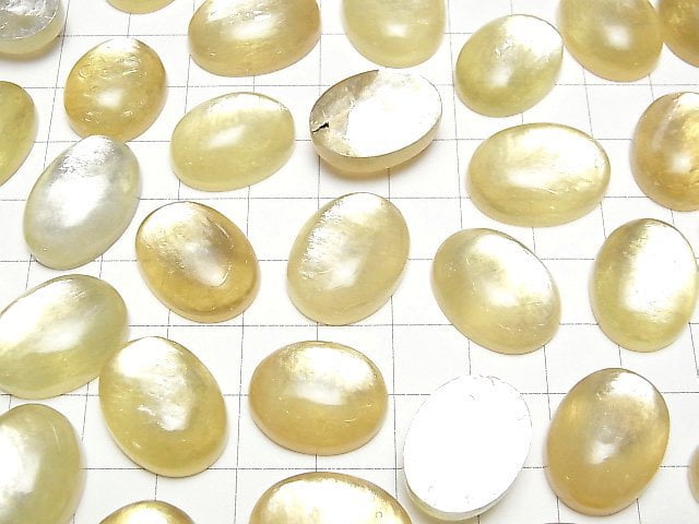 Goldene Mica AAA Ovaler Cabochon 20x15mm 1 Stück