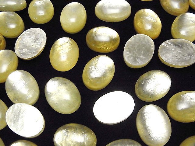 Goldene Mica AAA Ovaler Cabochon 20x15mm 1 Stück