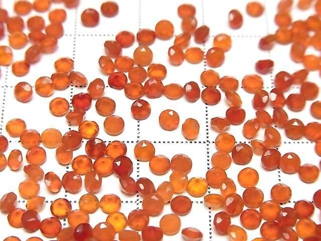 Hochwertiger Karneol AAA Lose Steine Rund Facettiert 3x3mm 10 Stück