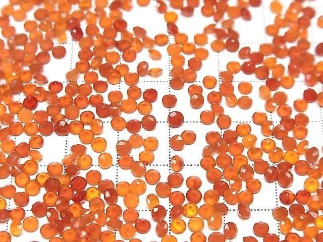Hochwertiger Karneol AAA Lose Steine Rund Facettiert 3x3mm 10 Stück