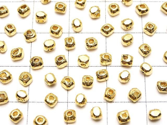 Karen Silver Faceted Rondelle 3x3x2.5mm 18KGP 5pcs