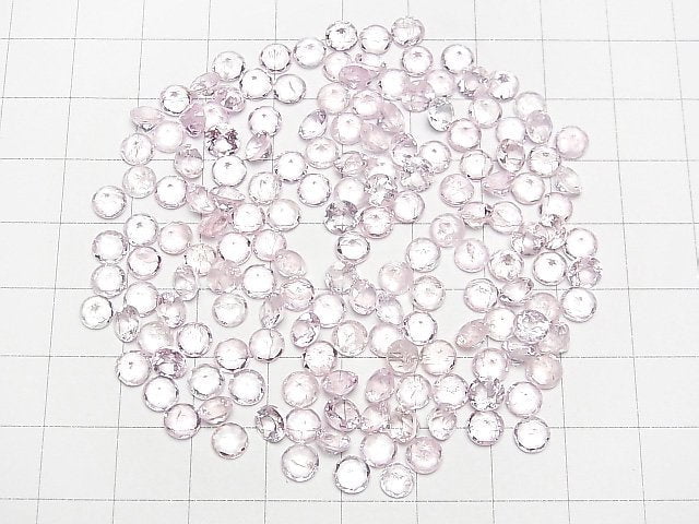 Morganit AA++ lose Stein rund facettiert 5x5mm 5 Stück