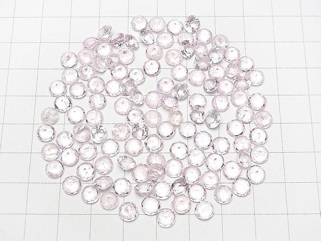 Morganit AA++ Lose Steine Rund Facettiert 6x6mm 3Stk