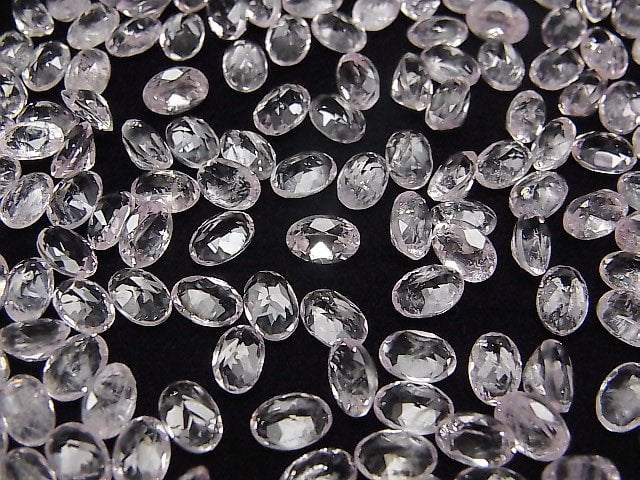 Morganit AA++ Lose Steine Oval Facettiert 6x4mm 5Stk