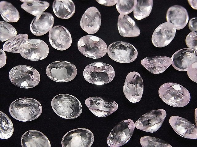Morganit AA+ Lose Steine Oval Facettiert 8x6mm 3Stk