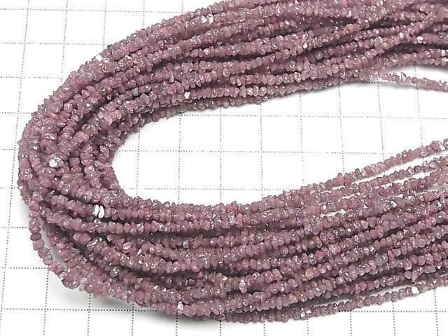 Rosa Diamant Chips (Kleine Nugget) halb oder 1strang Perlen (ca. 14 Zoll/34 cm)