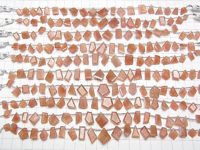 Sonnenstein AA++ fancy Form facettierte 1strang Perlen (ca. 7inch/18cm)