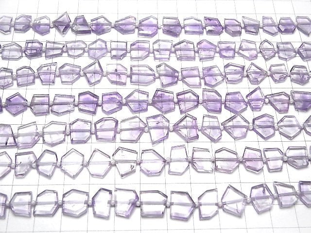 Hochwertiger Amethyst AA++ Rohschnitt Facettiert 1Strang Perlen (ca. 6Zoll/16cm)