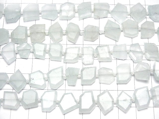 Aquamarin AA++ Rohschnitt Facettiert halb oder 1Strang Perlen (ca. 7Zoll/18cm)