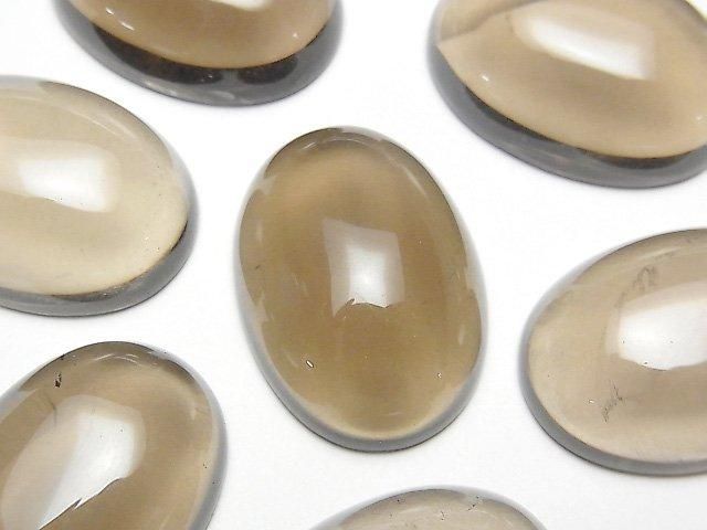 煙水晶 AAA 橢圓蛋面 25x18毫米 1顆