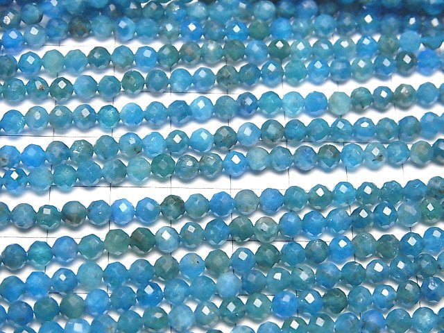 High Quality! Apatite AA Faceted Round 4mm 1strand beads (aprx.15inch/37cm)