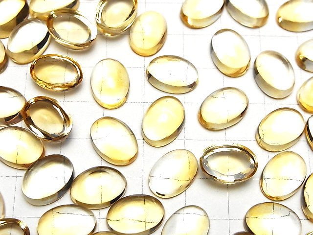 Hochwertiger Citrin AAA Oval Cabochon 14x10mm 1Stück