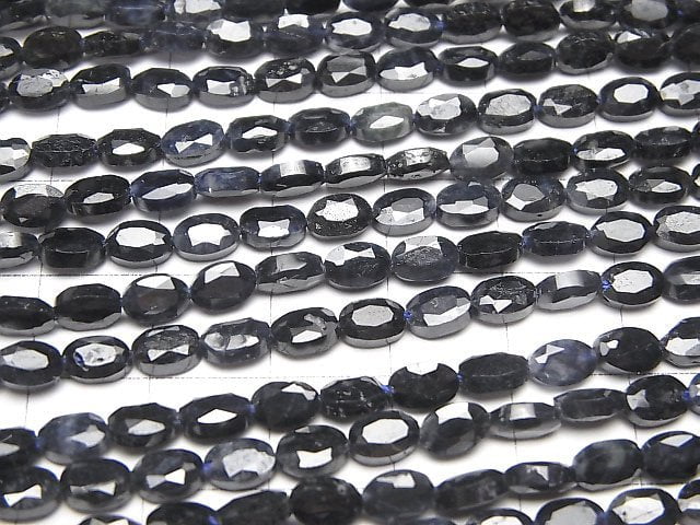 Hochwertig! Saphir AA++ facettiert oval 6x4mm halb oder 1 Strang Perlen (ca. 15 Zoll/36 cm)