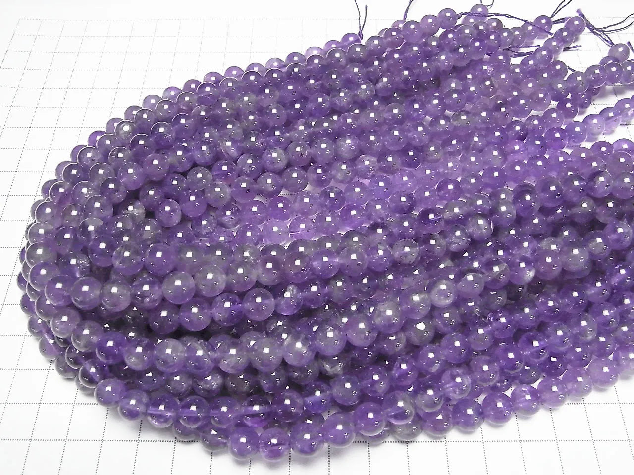 Amethyst AA Round 8mm 1strand beads (approx. 15 inches/36 cm)