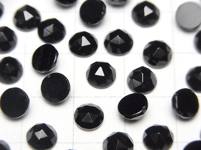 瑪瑙圓形玫瑰式切割 6x6公釐 5顆