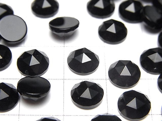 縞瑪瑙圓形玫瑰切割 8x8毫米 5顆