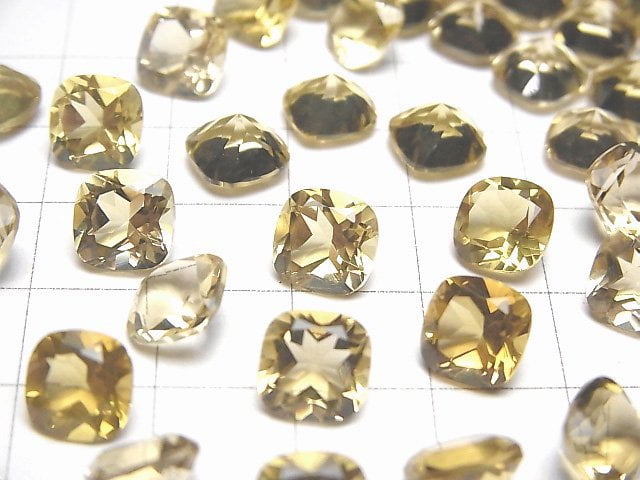 High Quality Honey Quartz AAA Loose stone Square Faceted 8x8mm 3pcs