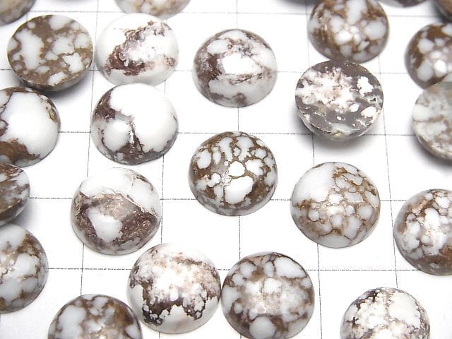 Wildpferd Runde Cabochon 12x12mm 2 Stück