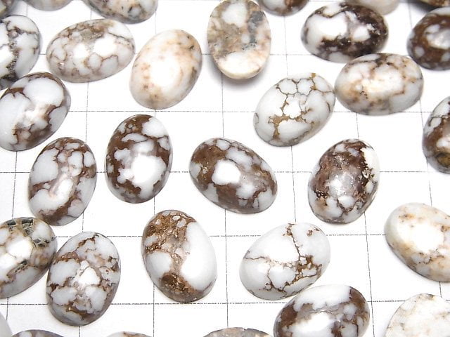 Wildpferd Ovaler Cabochon 14x10mm 2 Stück