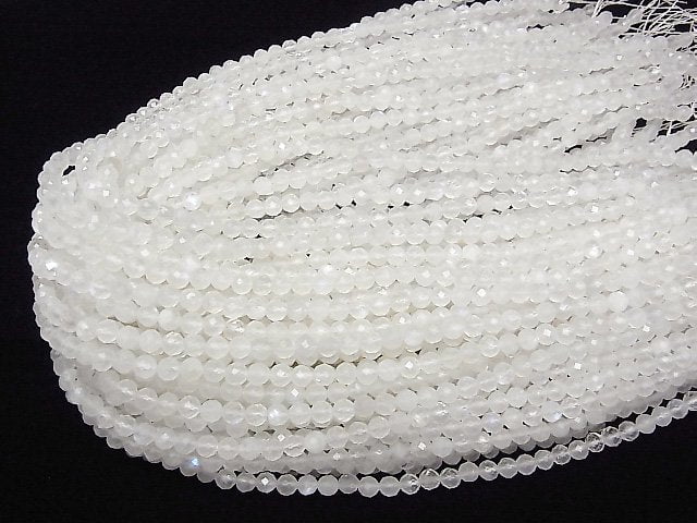 Hochwertig! Königsblauer Moonstone AA+ Facettierte Runde 5mm 1strang Perlen (ca. 15 Zoll/36 cm)