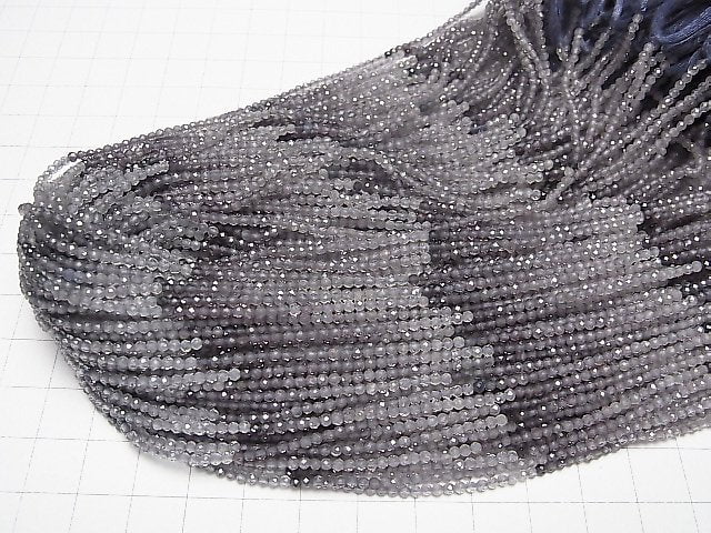 Hochwertig! Blau-Lila Spinell AA++ facettiert Rund 2mm halbe oder 1Strang Perlen (ca. 12inch/30cm)