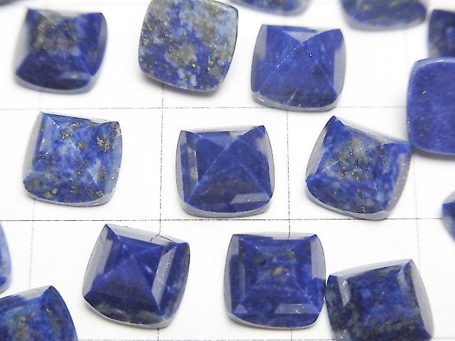 頂級青金石 AA++ 糖麵包山形切割 8x8公釐 2顆