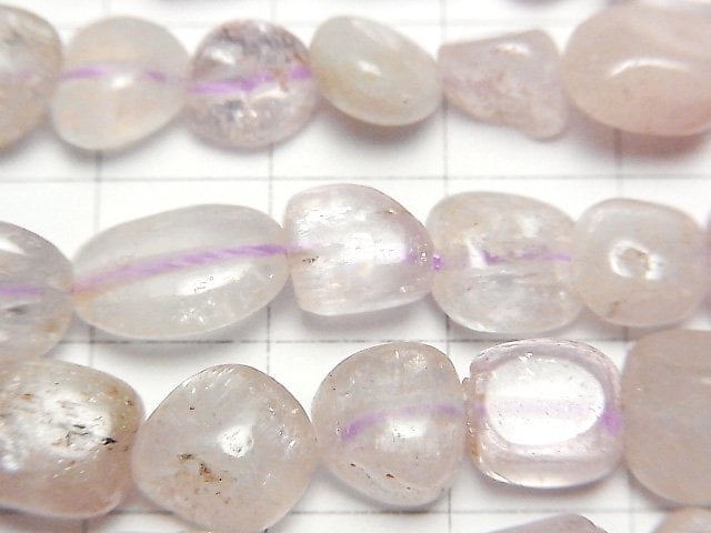 阿富汗 Kunzite AA 隨形珠 1串 (約15英吋/38公分)