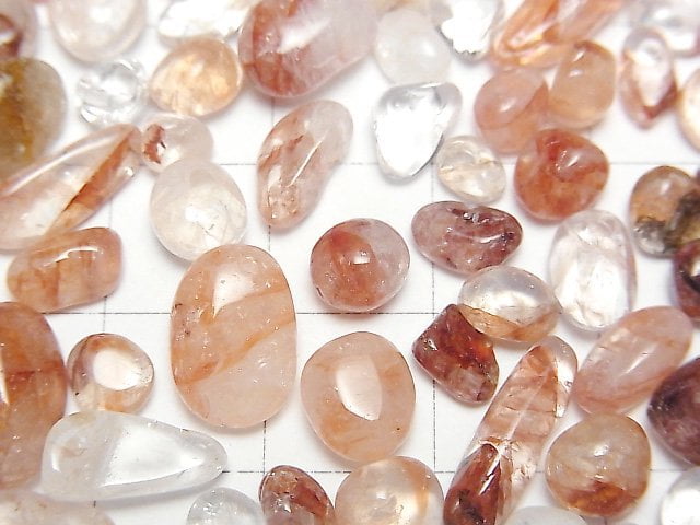 Red Hematite Quartz Undrilled Chips 100g