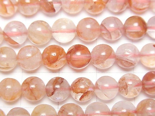 紅赫爾蒙德石AAA圓珠6毫米1串(約15英吋/36公分)