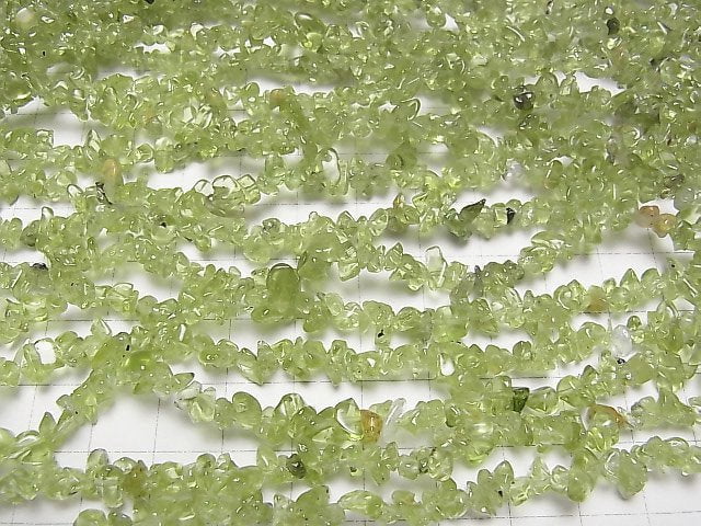 Peridot AA+ Chips (Kleine Nugget) 1Strang Perlen (ca. 31 Zoll / 78 cm)