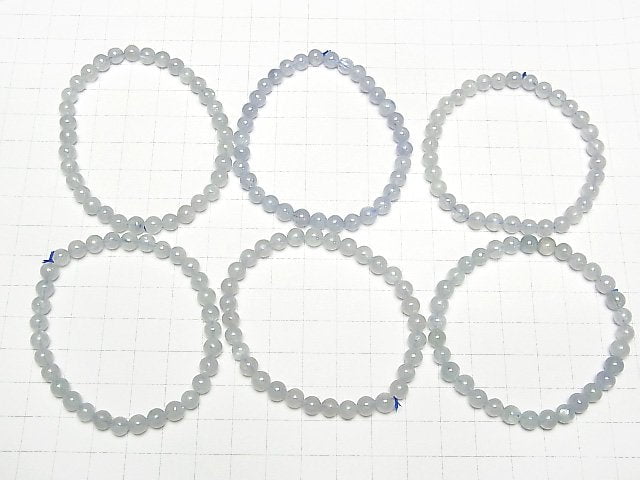 Nigeria Kyanit AA++ Rund 6mm Armband