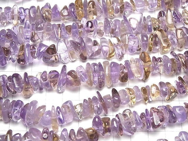 Rosa Amethyst x Citrin AA++ Chips (kleine Nugget) 1strang Perlen (ca. 15 Zoll/38 cm)