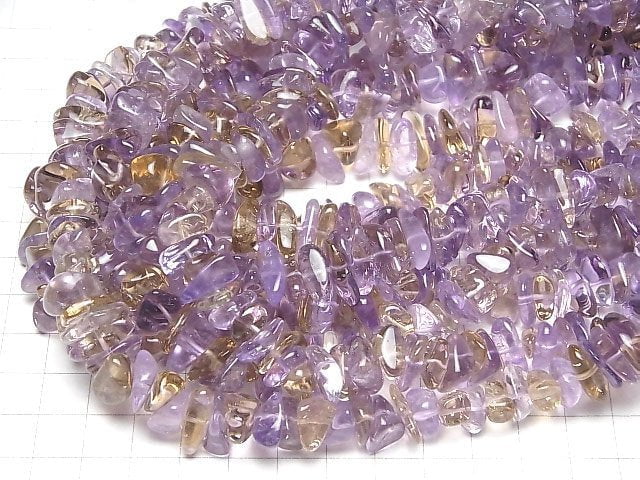 Rosa Amethyst x Citrin AA++ Chips (kleine Nugget) 1strang Perlen (ca. 15 Zoll/38 cm)
