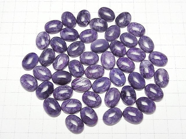 Charoit AA++ Oval Cabochon 16x12mm 1Stück