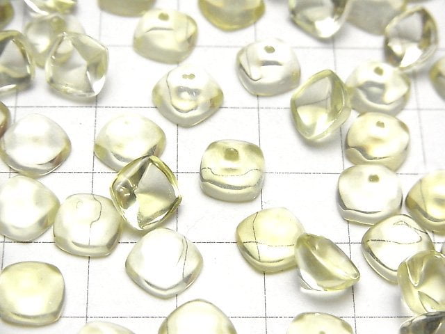 Hochwertiger Zitronenquarz AAA Zuckerkegel Schnitt 8x8mm 2Stk