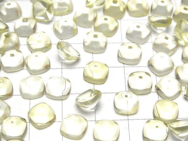 Hochwertiger Zitronenquarz AAA Zuckerkegel Schnitt 8x8mm 2Stk