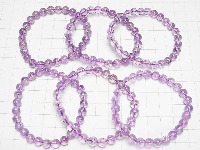 Elestial-Quarz AA++ Rund 6-7mm Armband