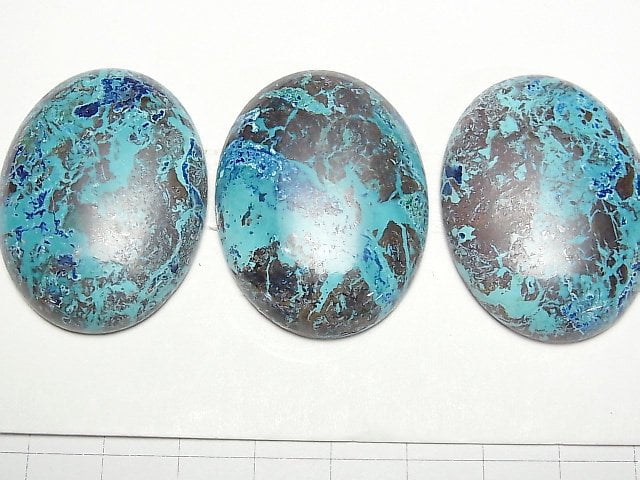 矽孔雀石 AAA 橢圓蛋面 40x30毫米 1顆