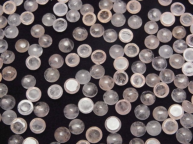Morganit AAA Runde Cabochon 6x6mm 3Stück