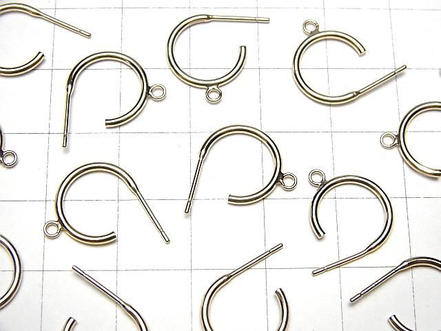 14KGF Earstuds Earrings 17x12mm 1pair