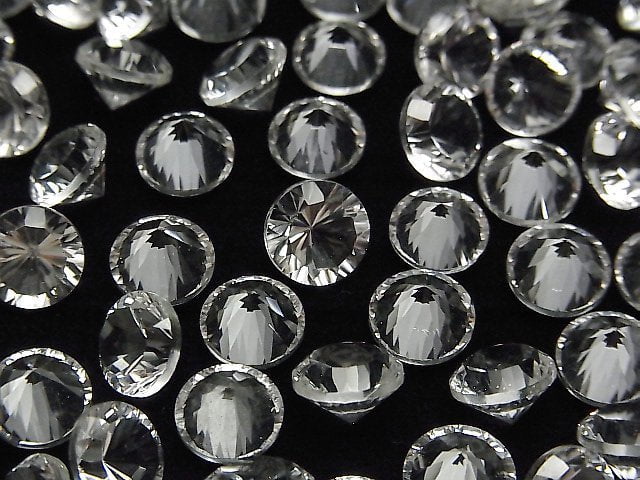 Hochwertiger Kristall AAA Lose Stein Rund Konkavschliff 8x8mm 4 Stück
