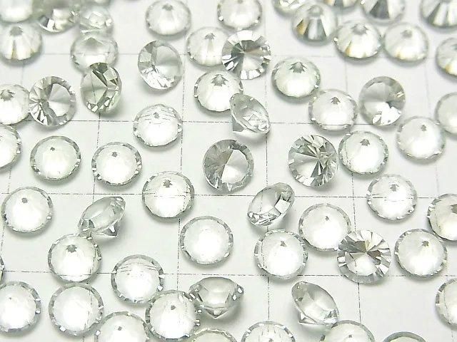 Hochwertiger Grüner Amethyst AAA Lose Stein Rund Konkavschliff 6x6mm 5 Stück