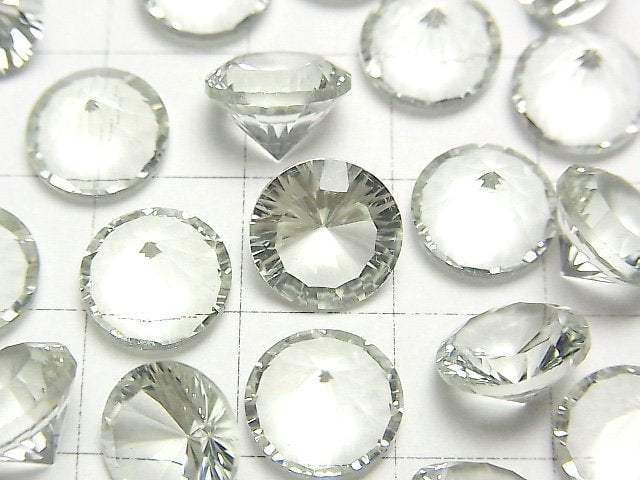 高品質綠紫水晶 AAA 裸石 圓形凹面切割 10x10mm 2顆