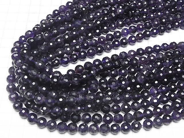 Hochwertig! Amethyst AA++ 128-facettierte Rund 8mm halbe oder 1Strang Perlen (ca. 15Zoll/36cm)