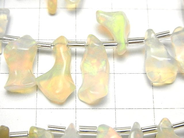 衣索比亞蛋白石 AAA 級 - 粗粒原石一串珠子 (18 顆)