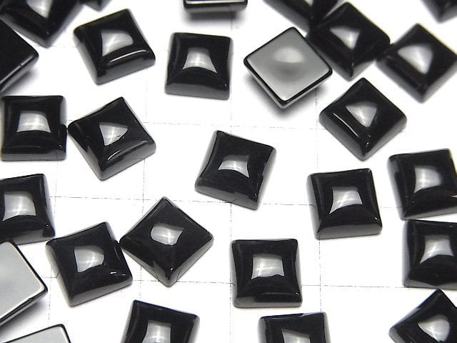 Onyx AAA Quadrat Cabochon 8x8mm 5 Stück